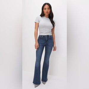 Good American Good Petite Flare Jeans